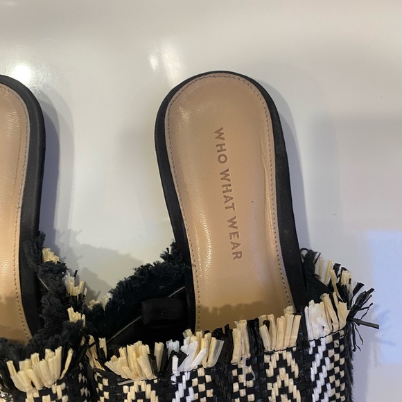 Who What Wear • Black and beige Fringed Shoes size 7 - Picture 5 of 9